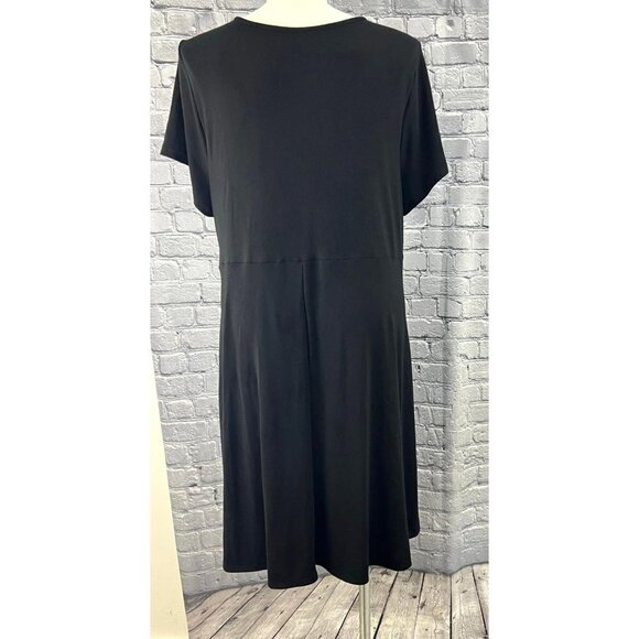 Torrid Black  Knit Knotted Ribbed  Dress Mini Size 4 4X - Picture 6 of 8